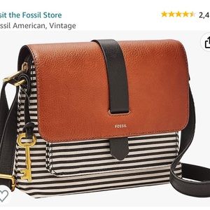 Brand new Fossil leather shoulder bag